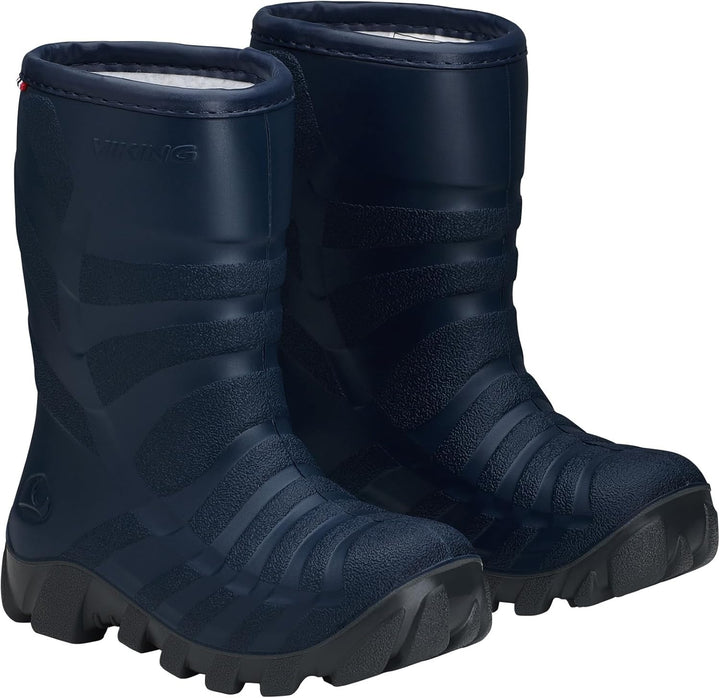 Viking Unisex Kinder Ultra WarmSchneestiefel 23 EU Navy Charcoal, 23 EU Navy Charcoal