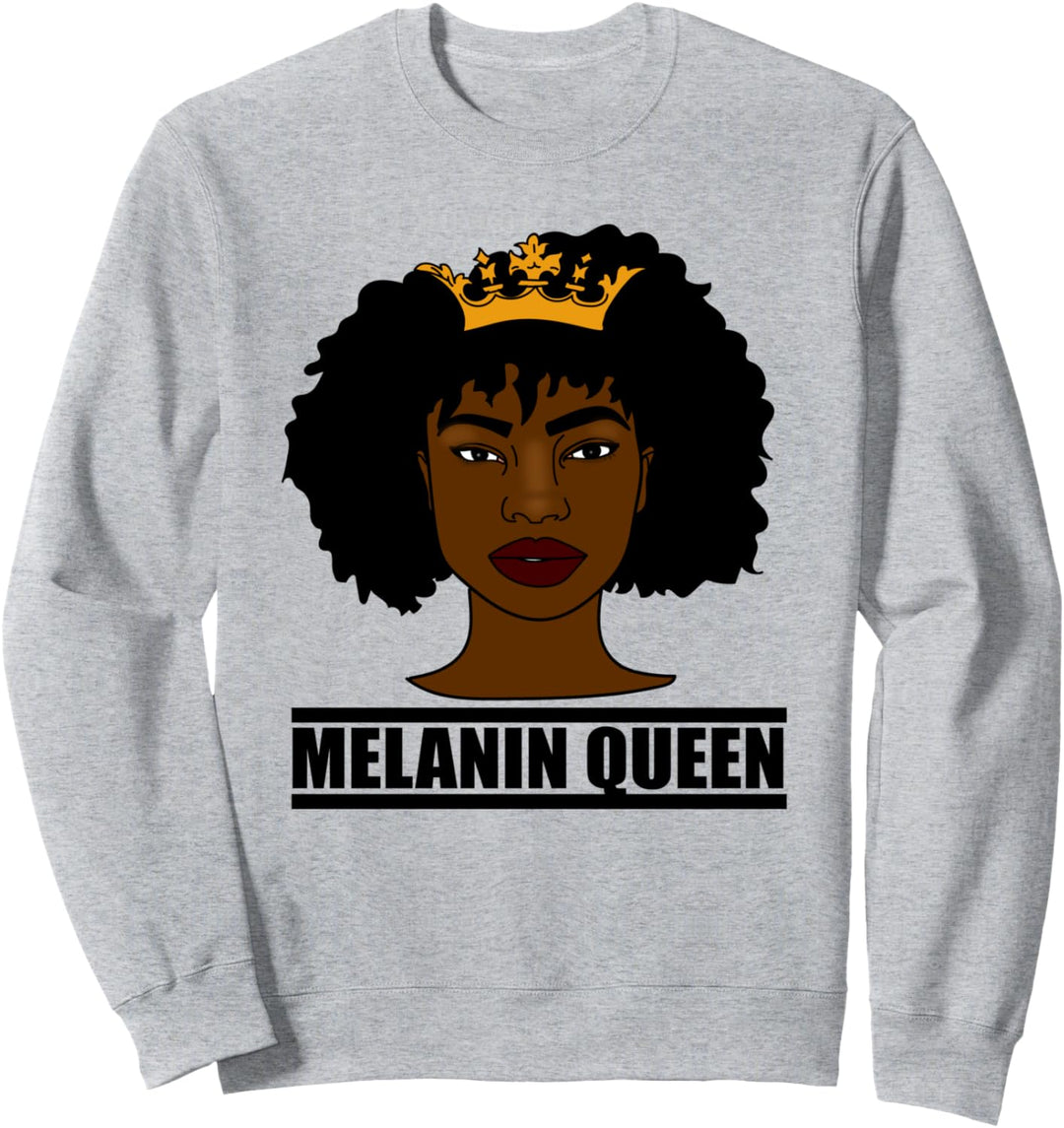 Melanin Queen Black Pride Afro Sweatshirt