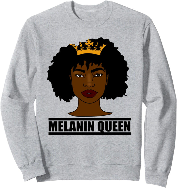 Melanin Queen Black Pride Afro Sweatshirt