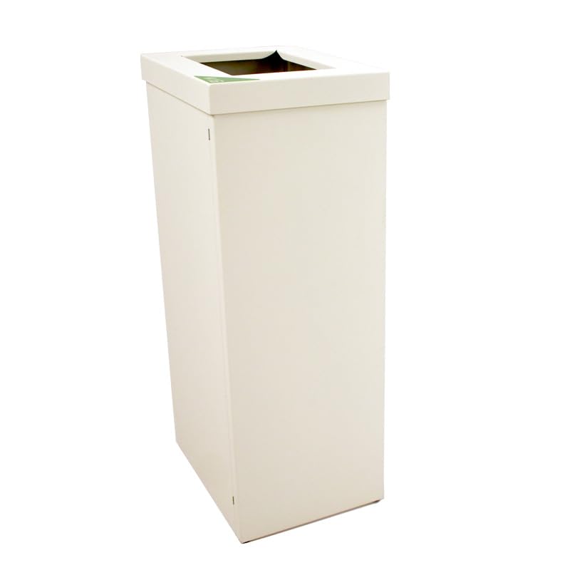 PROREGAL Wertstoffsammler RecycloFlex 60 | 60 Liter, HxBxT 70,5x26,3x34,3cm | Aluminium | Weiss, Wei