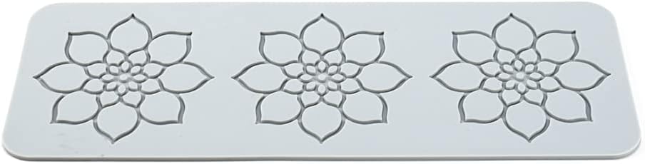 Silikon-Spitze-Matte, Zucker Craft Abdruckform essbare Kuchendekoration, 3 Löcher Mandala 3 Holes Ma