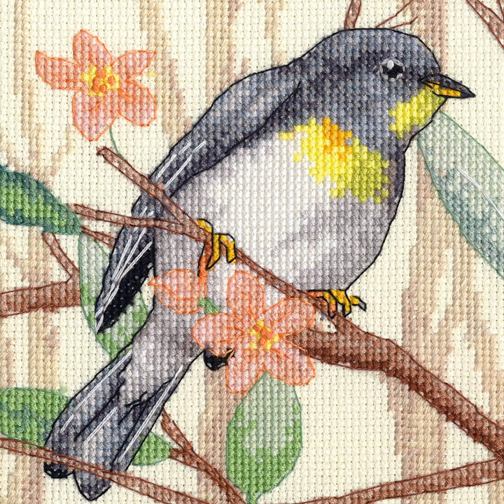 Dimensions 70-35402 Kreuzstich-Set, Motiv: Songbird, Baumspitze, 14 Ct. Elfenbeinfarbener Aida, mehr