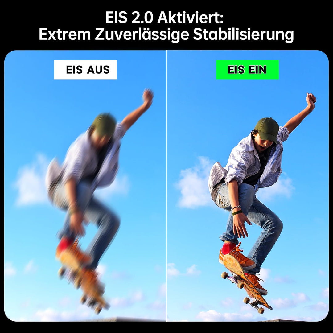 syndesmos Wasserdicht Action Cam 5K 30FPS, Dual-Touchscreen, 64MP Ultra HD-Unterwasserkamera, EIS An