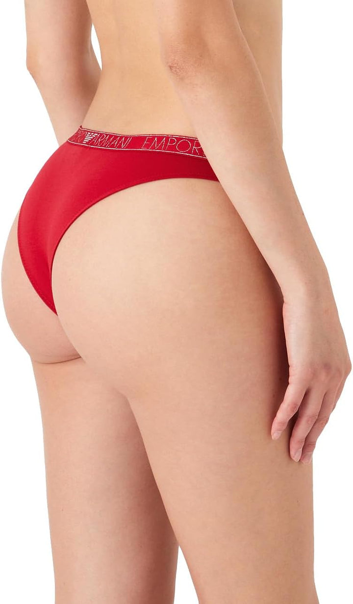 Emporio Armani Damen 2-Pack Brief Unterwäsche (2er Pack) XS Ruby, XS Ruby