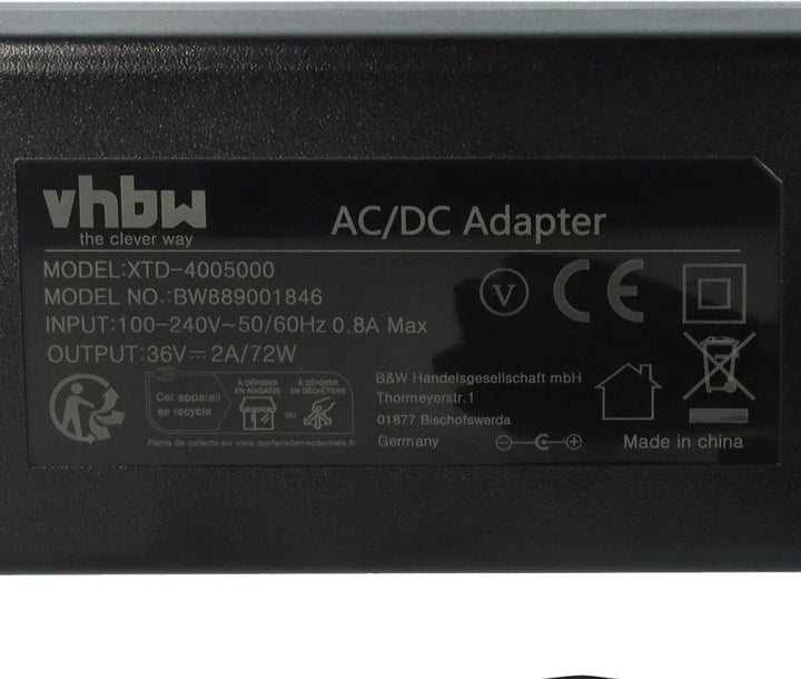 vhbw 1x Ladegerät kompatibel mit Bosch Active Line, BDU2XX, Active Line Plus, BDU3XX Fahrradakkus, E
