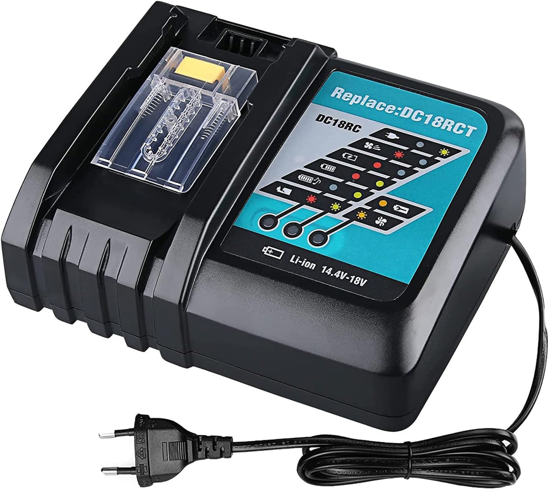 BATTOOL DC18RC 14.4V-18V Schnell-Ladegerät für DC18RA DC18RD Ersatz für Lithium-Akku BL1860B BL1850