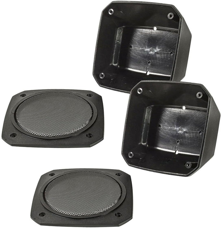 tomzz Audio 2800-017 Aufbau Lautsprecher Gehäuse für 100x100 mm DIN Lautsprecher Retro KFZ Boot LKW