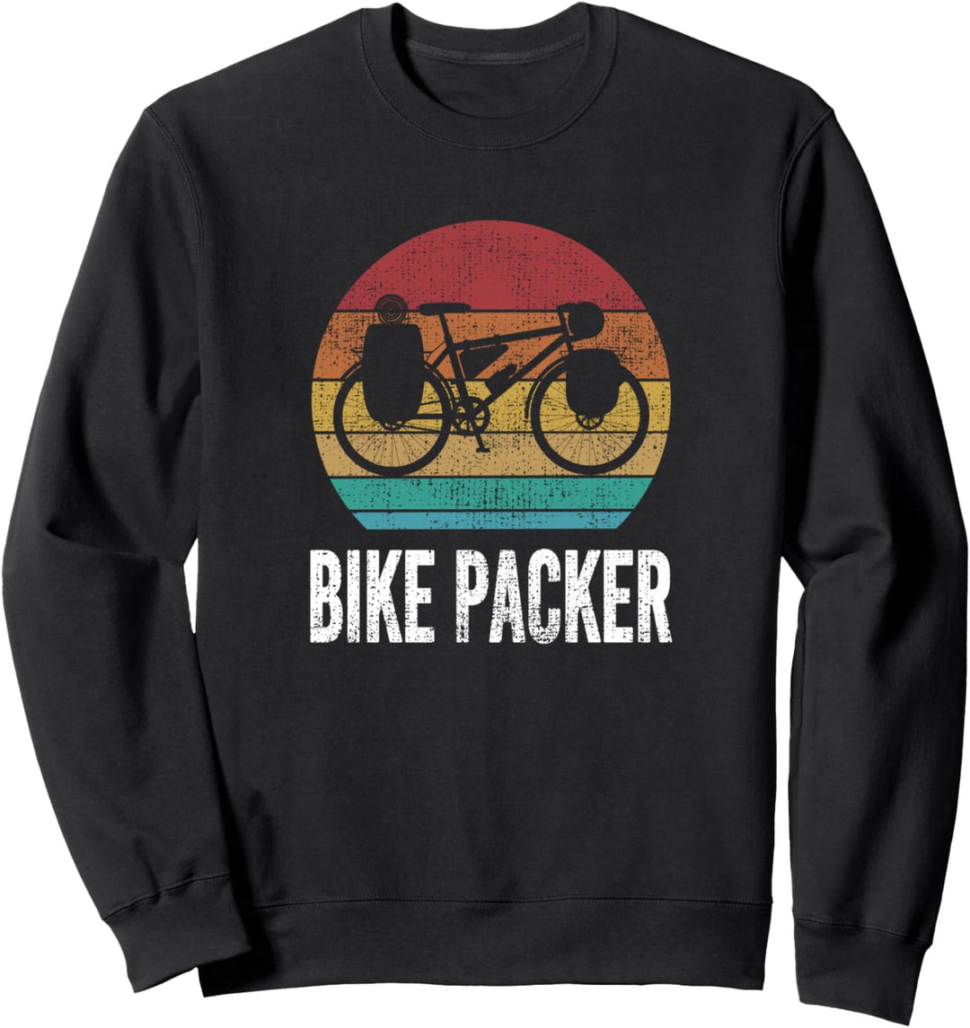 Bikepacking Bikepacker Cyclist Bike Touring Retro Sweatshirt