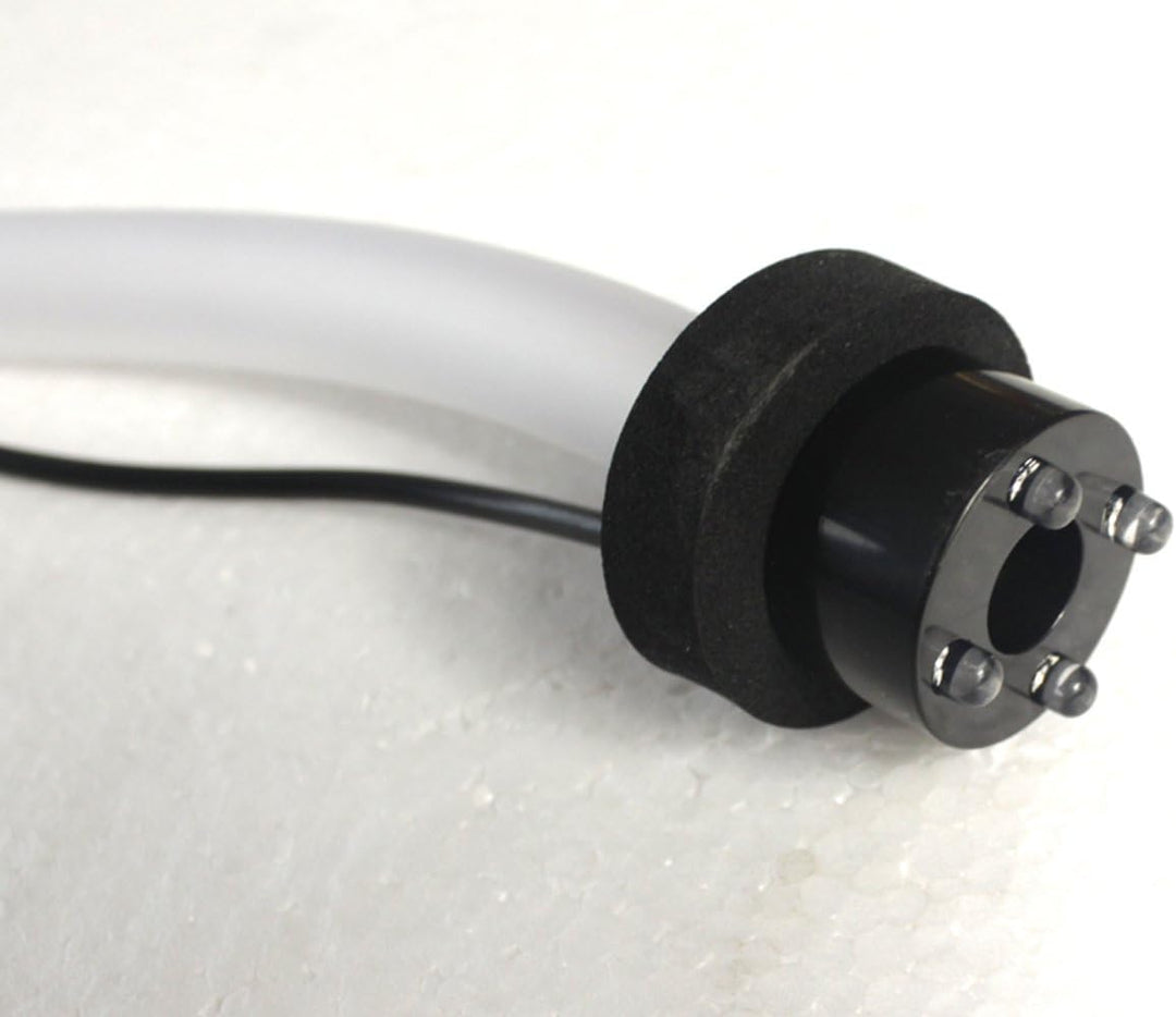 Arnusa Springbrunnen Pumpe 800 L/H Komplett Set mit 3er LED-Beleuchtung inkl.3 Wege Schlauchadapter,