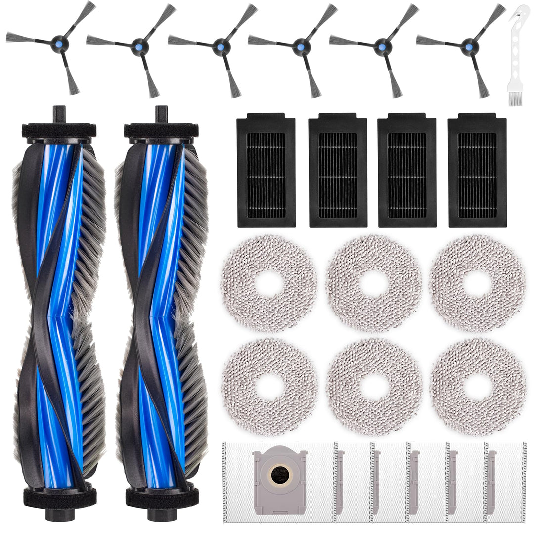 25 Stück Zubehörset für ECOVACS DEEBOT T50 PRO Omni / T50 PRO Omni Gen2 / T50 Omni Saugroboter, Ersa