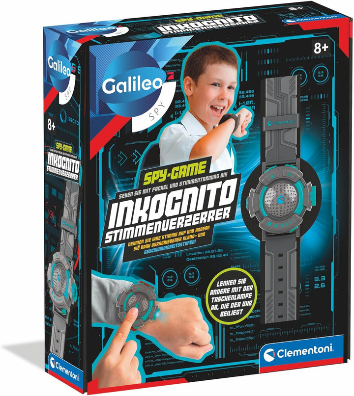 Galileo Spy Inkognito Spionage-Uhr - Hightech-Uhr mit Taschenlampe & Stimmenverzerrer für Spione, Ag