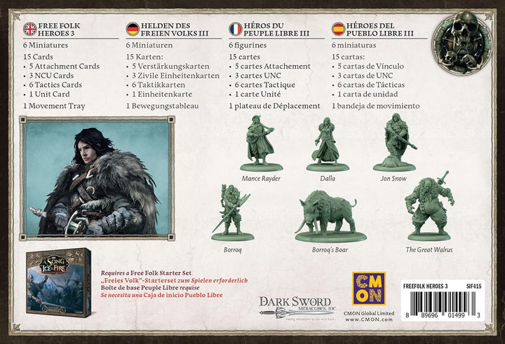 CMON | A Song of Ice & Fire – Helden des Freien Volks 3 | Erweiterung | Tabletop | 2 Spieler | Ab 14
