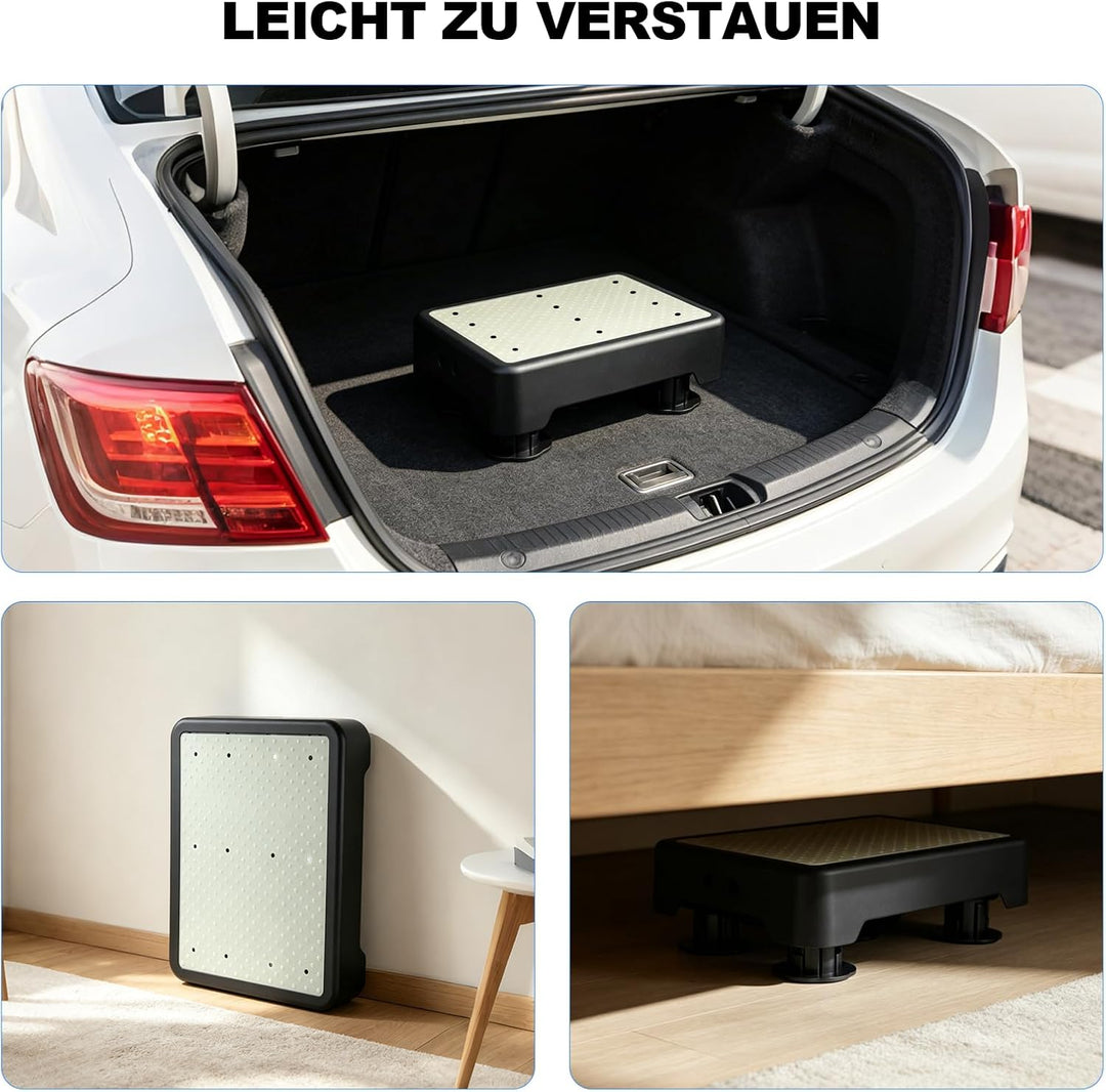 rutschfest Halbstufe, Nachleuchtende Trittstufe, Höhenverstellbarer Tragbare Tritthocker Max 250 Kg,