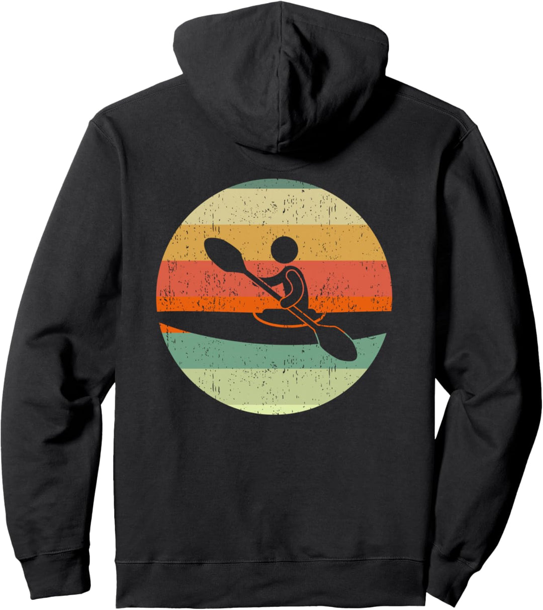 Kajakfahren, Sonnenuntergang, See, Kanu, cooles Kajak Pullover Hoodie