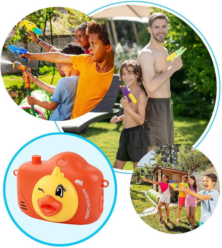 Streichkamera Wasserspielzeug Cartoon Enten Kamera Spritzspiele | Taschengrösse Tier Spritzspielzeug