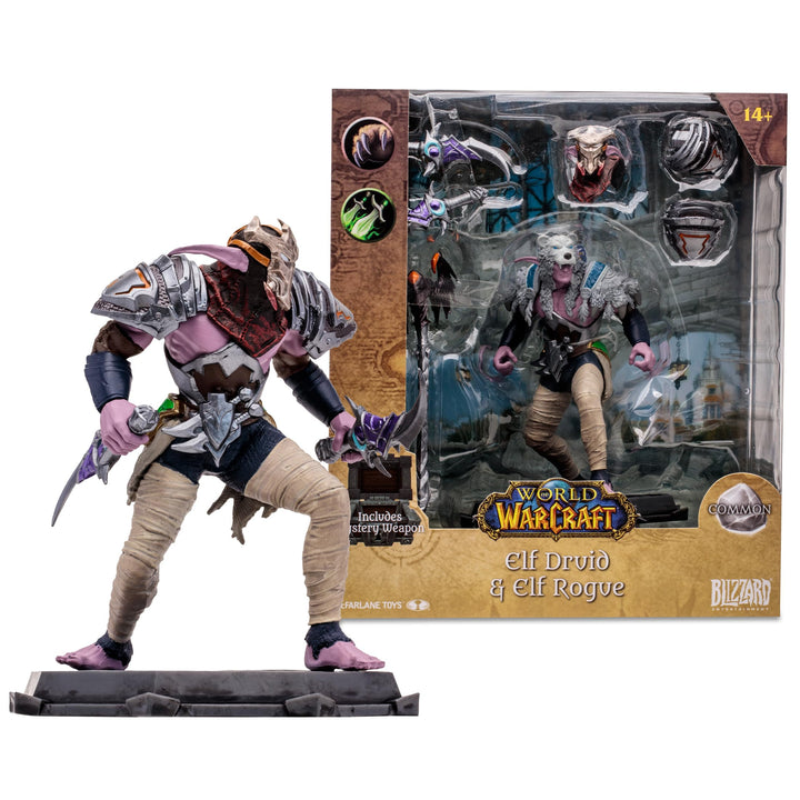 McFarlane World of Warcraft Actionfigur Night Elf: Druid/Rogue 15 cm, Night Elf: Druid/Rogue