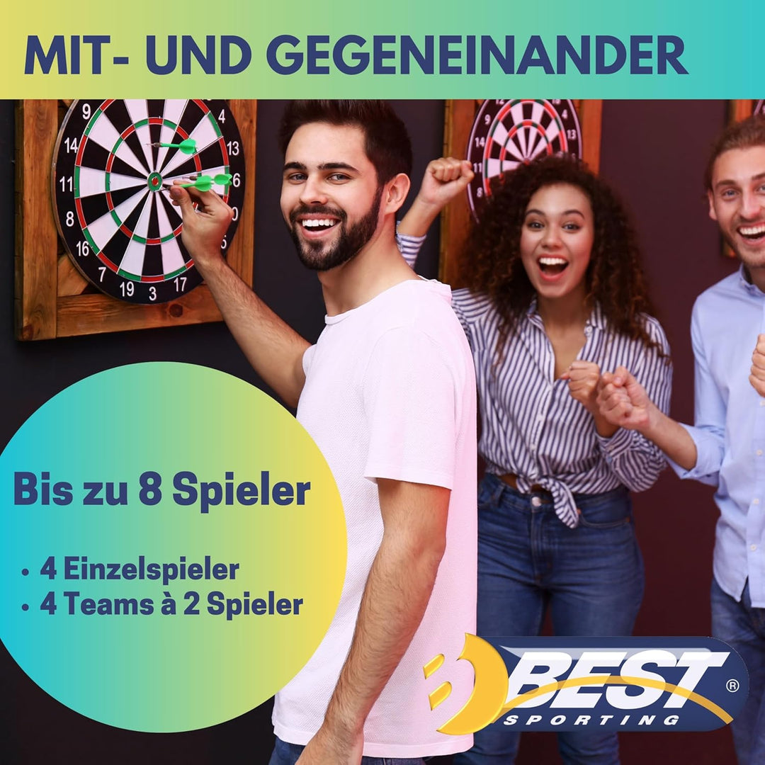 Best Sporting Dartscheibe elektronisch Chester 2 I elektronische Dartscheibe mit LCD-Anzeige I E-Dar