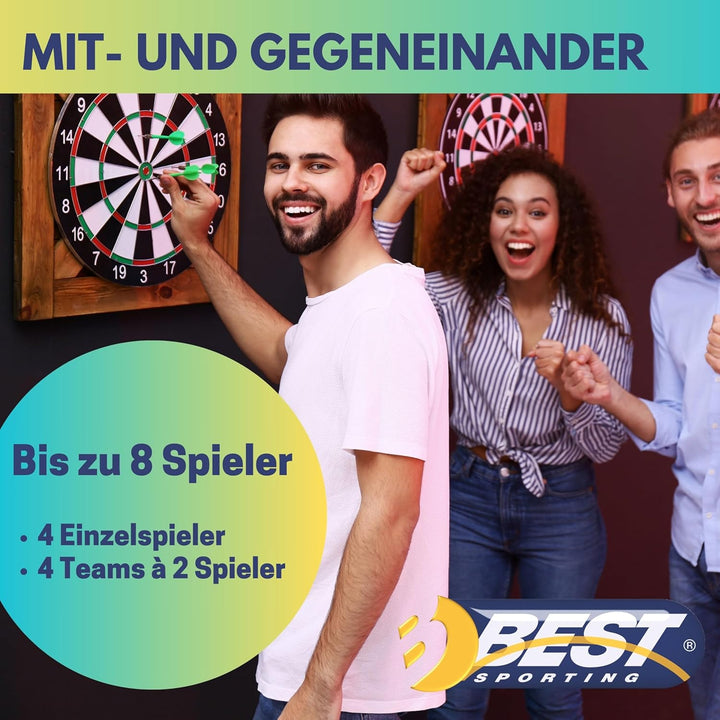 Best Sporting Dartscheibe elektronisch Chester 2 I elektronische Dartscheibe mit LCD-Anzeige I E-Dar