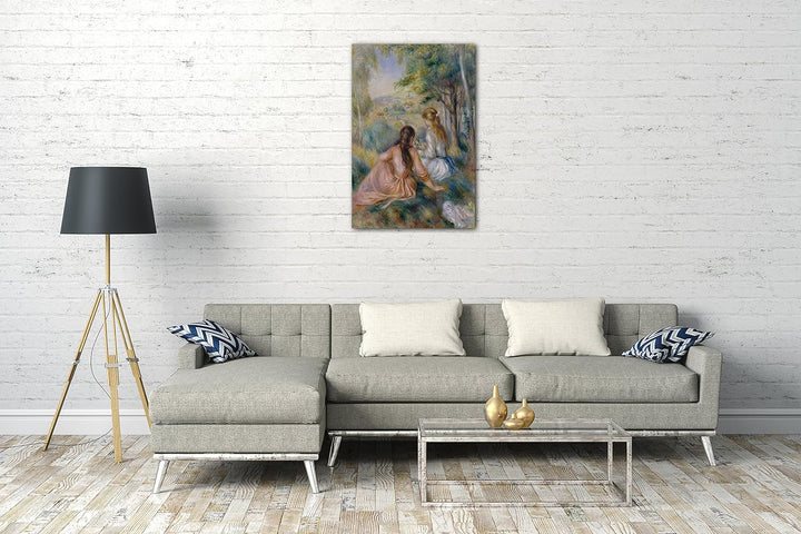 Printed Paintings Leinwand (70x100cm): Auguste Renoir - Auf der Wiese 70x100 cm, 70x100 cm
