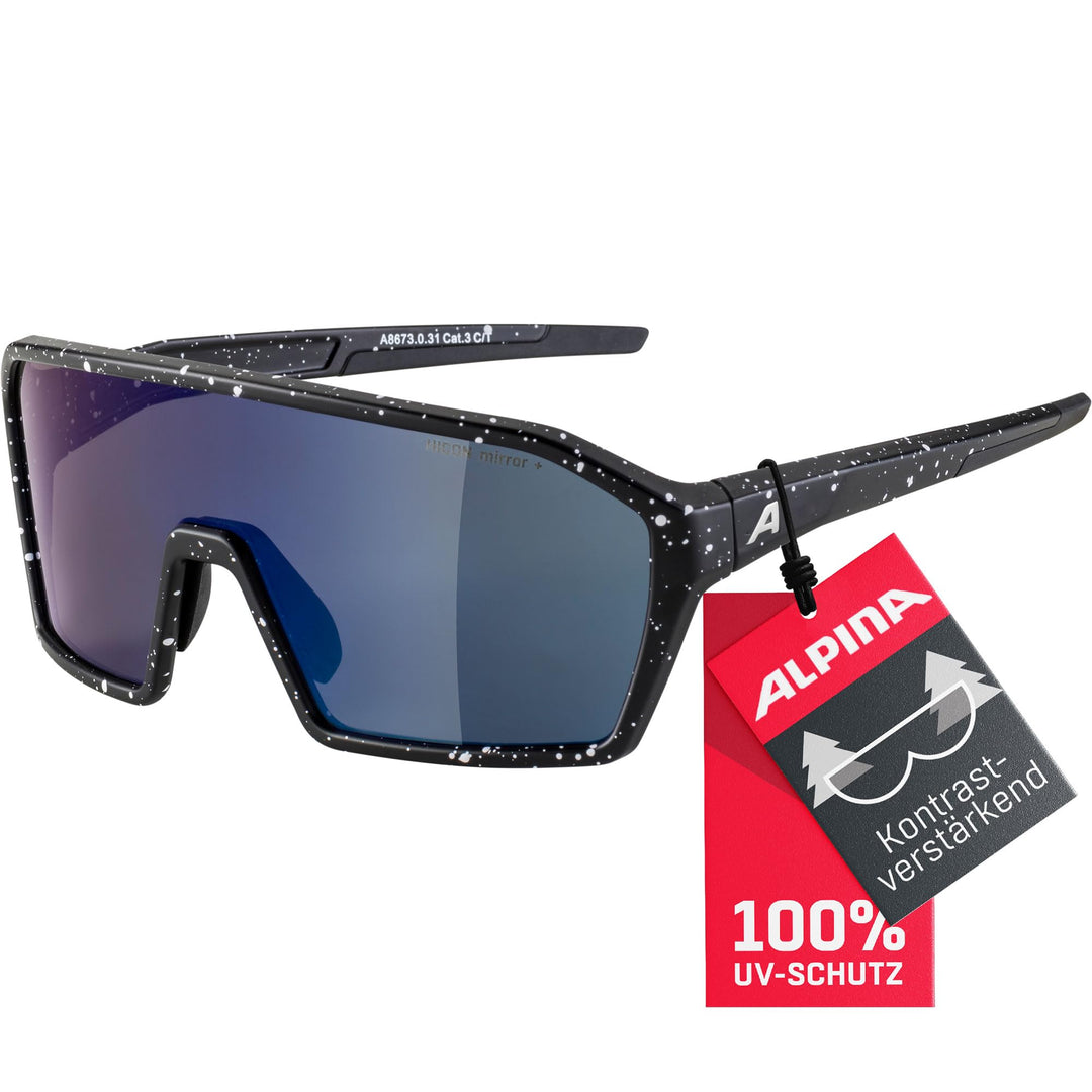 ALPINA RAM Q-LITE - Verspiegelte, Kontrastverstärkende & Beschlagfreie Sport- & Fahrradbrille Mit 10