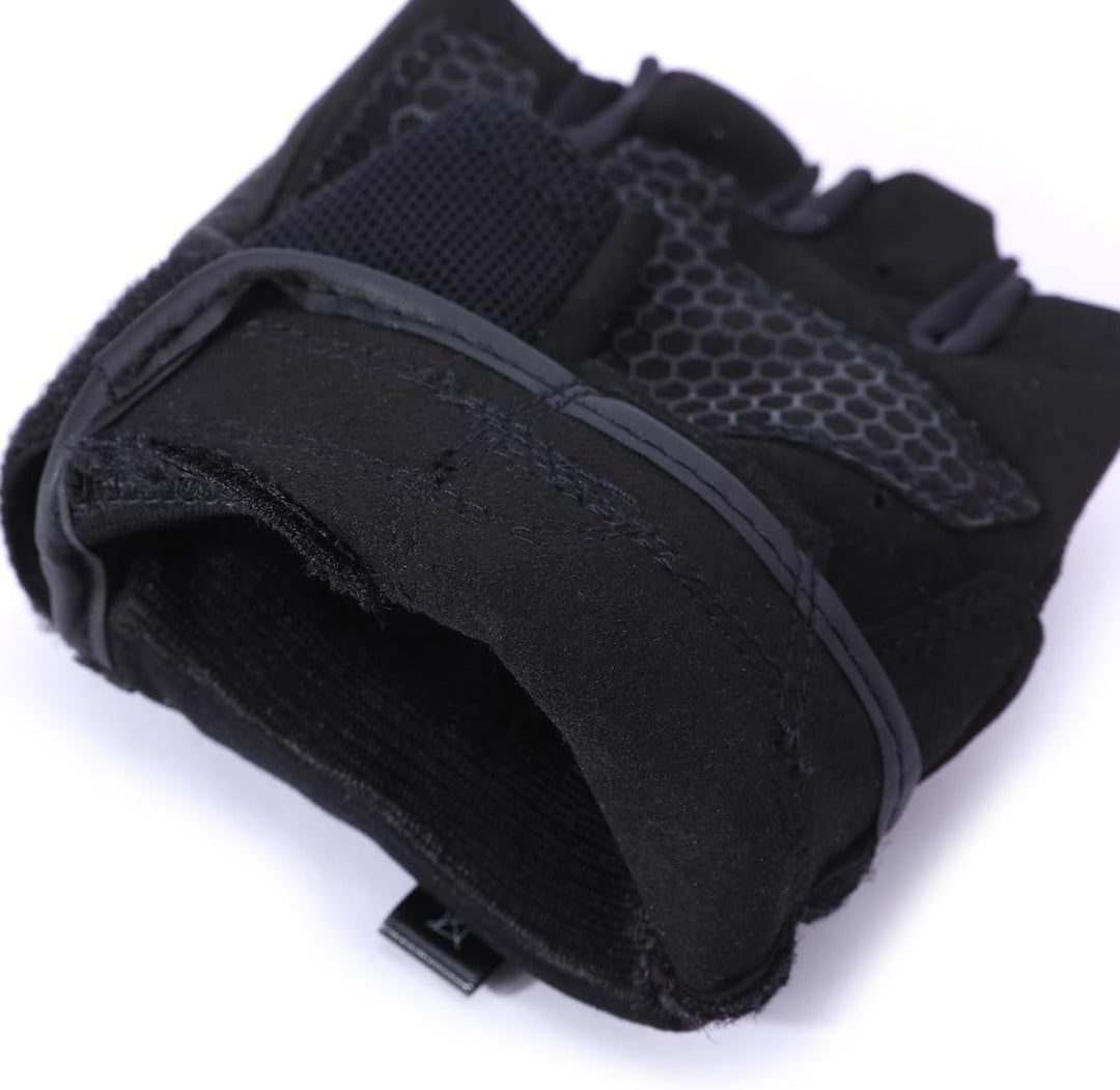 Harssidanzar Gants de Moto sans doigts Pour Hommes,Été respirant écran Tactile Moto Avec Knuckle Rid
