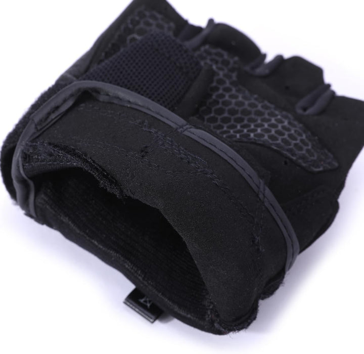 Harssidanzar Gants de Moto sans doigts Pour Hommes,Été respirant écran Tactile Moto Avec Knuckle Rid