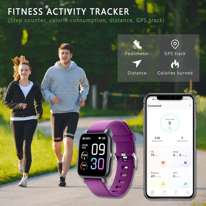 SUPBRO 1,69" Fitness Armband Aktivitätstracker Fitness Tracker Smart Armband Schrittzähler Fitnessuh