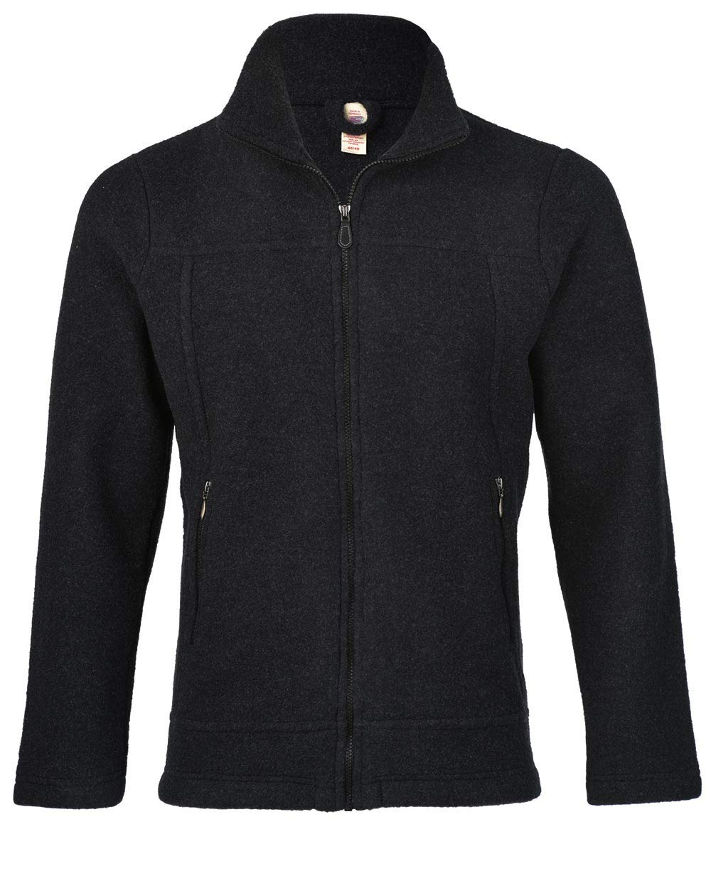 Engel Jacke Merino Wollfleece M Schwarz Melange, M Schwarz Melange