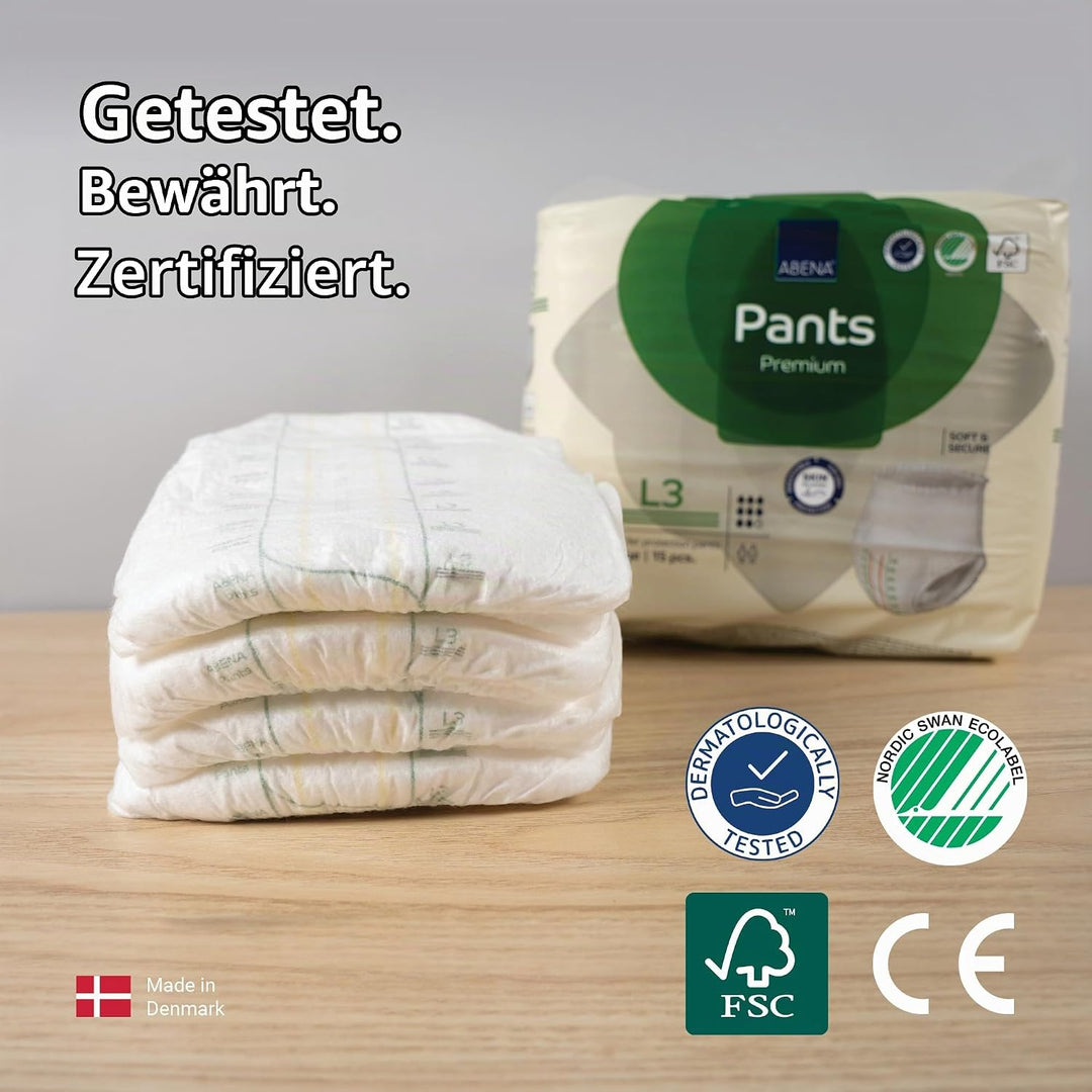 Abena Windeln L3, 6 Packungen – 90 Windeln