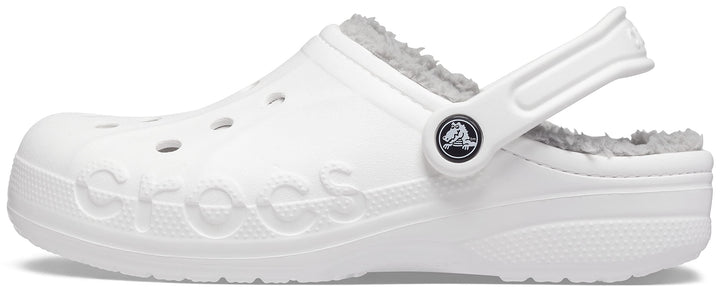 Crocs Unisex Baya Lined Clog 36 EU White Light Grey, 36 EU White Light Grey