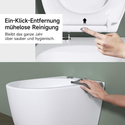 Rainsworth Nano Glaze Toilettendeckel Form O,Urea Formaldehyd Wc Sitz Mit Absenkautomatik,Ergonomisc