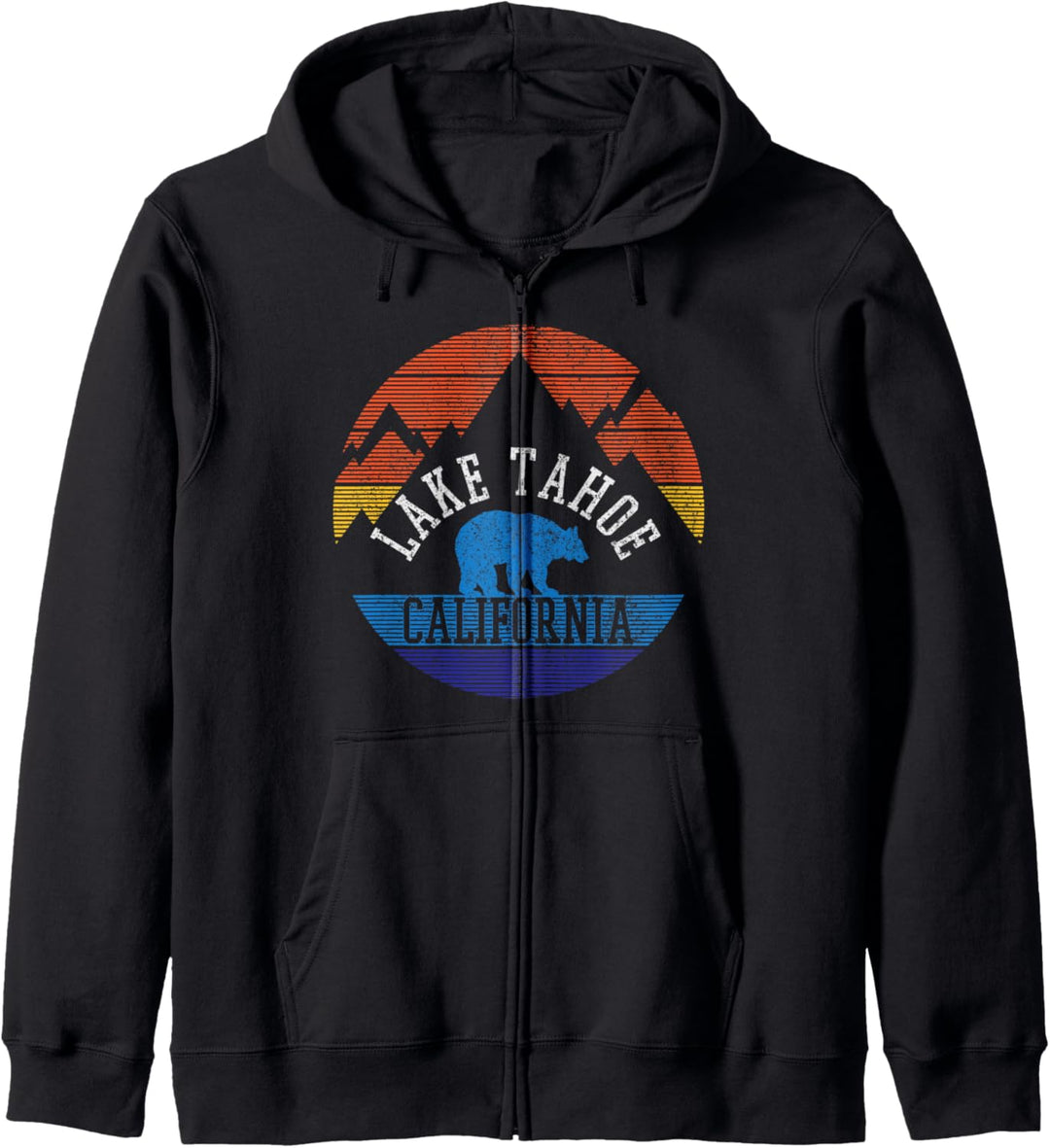 Lake Tahoe Kalifornien Vintage Kapuzenjacke