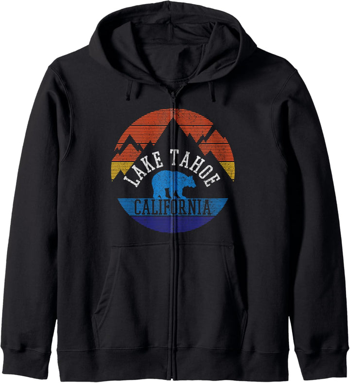 Lake Tahoe Kalifornien Vintage Kapuzenjacke