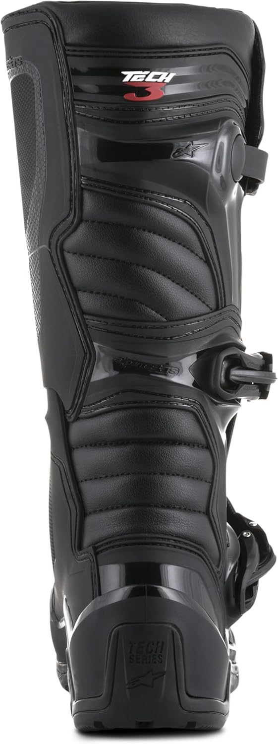 Alpinestars Motocross-Stiefel Tech 3 Enduro Schwarz | Sportlicher Offroad-Schutz 40.5 EU Schwarz, 40