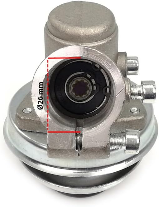 Marpol 1 Paar Kegelkopf für Motorsense 9 Zähne Rohr Ø 26 mm Universal Ersatzkopf Rasenmäherkopf
