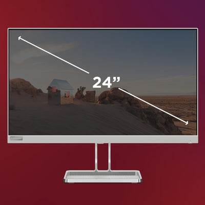 Lenovo L24i-40 | 23,8" Full HD Monitor | 1920x1080 | 100Hz | 250 nits | 4ms Reaktionszeit | HDMI | V