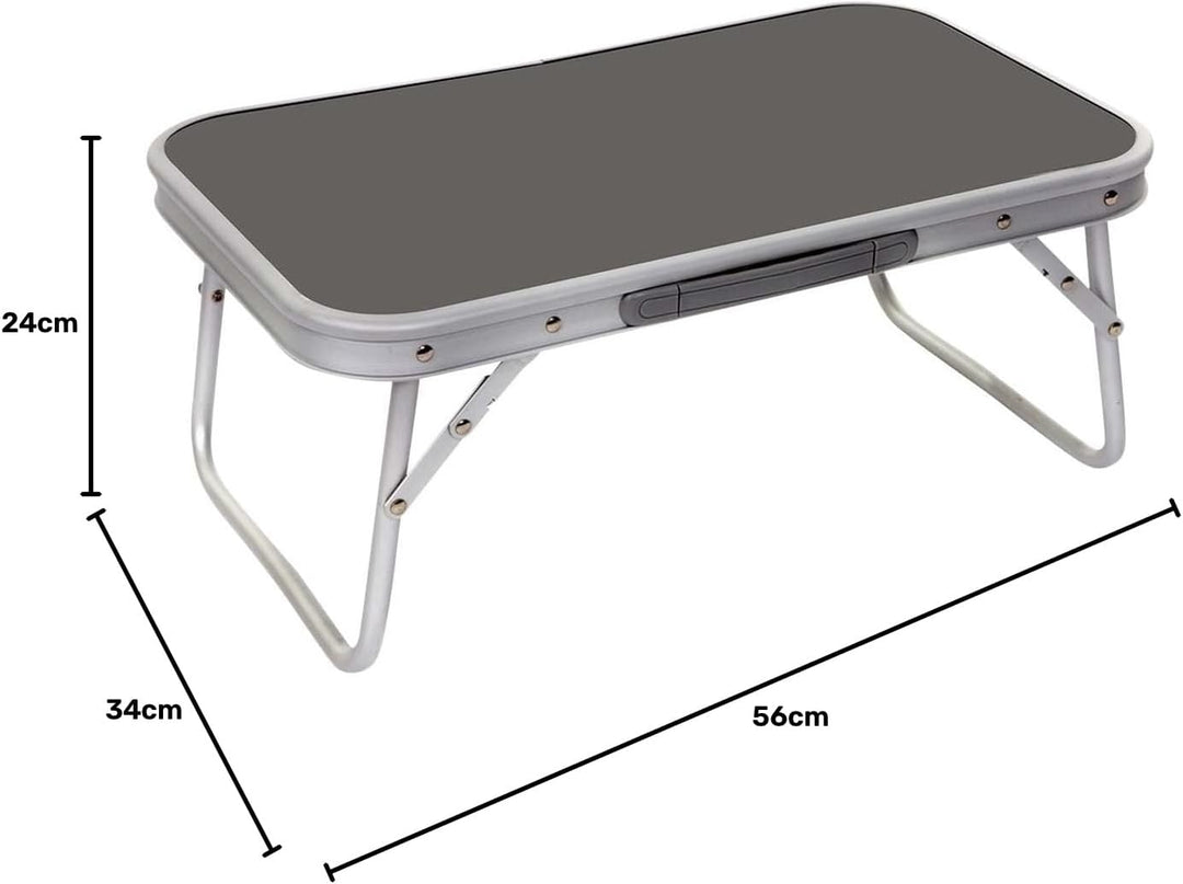 Bo-Camp Alu Campingtisch Mini Klapptisch Beistelltisch Falttisch Leicht Faltbar 56x34 cm