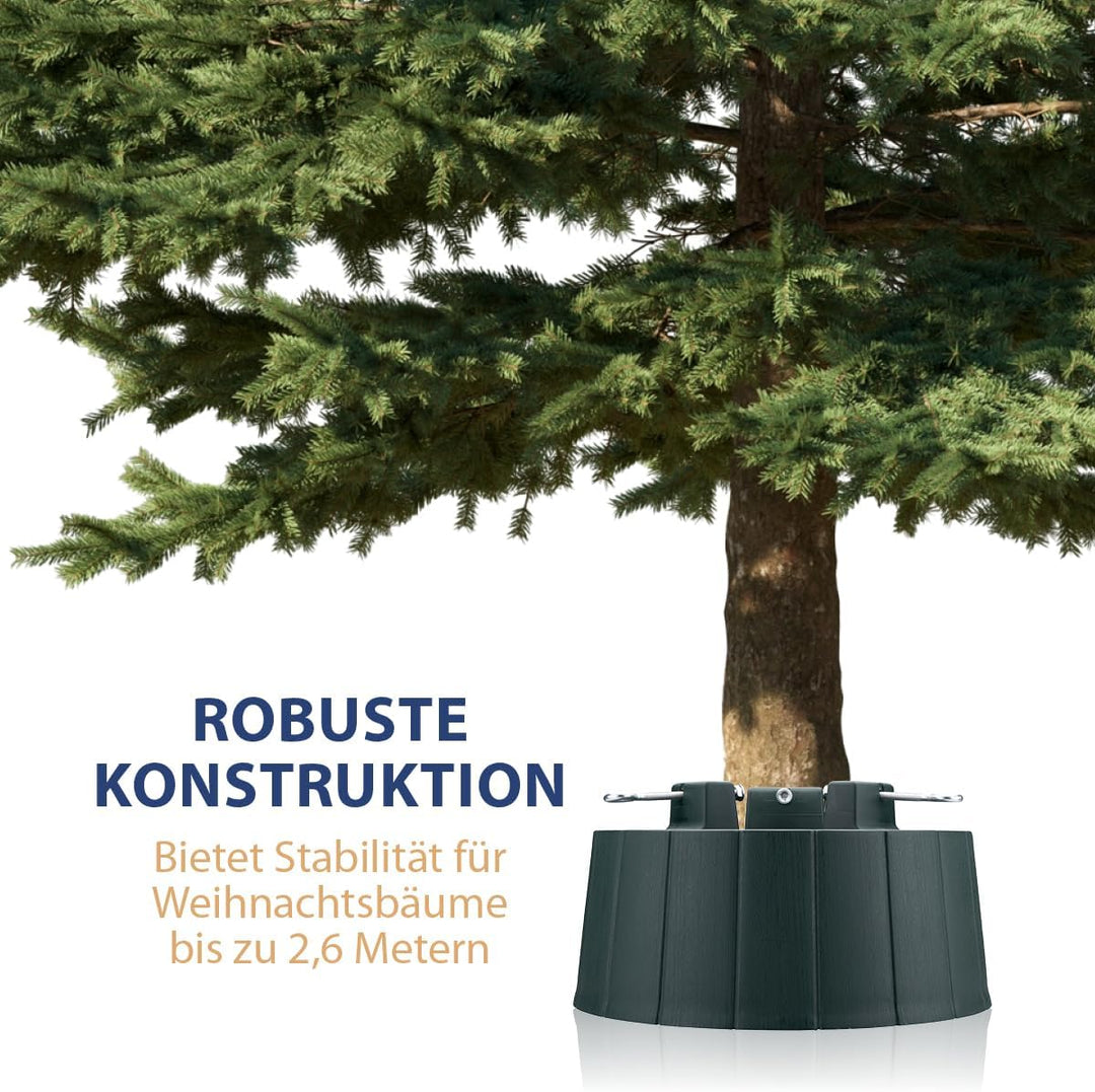Weihnachtsbaumständer - Christbaumständer für echten Weihnachtsbaum - Tannenbaumständer für Innen -