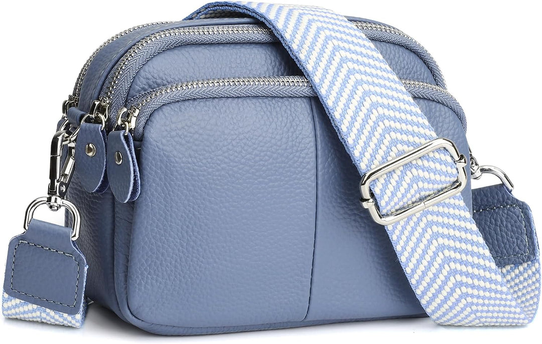 befen Crossbody Bag Damen Echtes Leder Umhängetasche Klein Damen Handytasche zum Umhängen, Moderne H