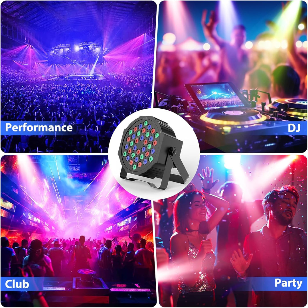 8 Stück Led par licht 36 RGB disco licht mit Fernbedienung DMX512 Bühnenlichter Auto/Sound/Master-sl