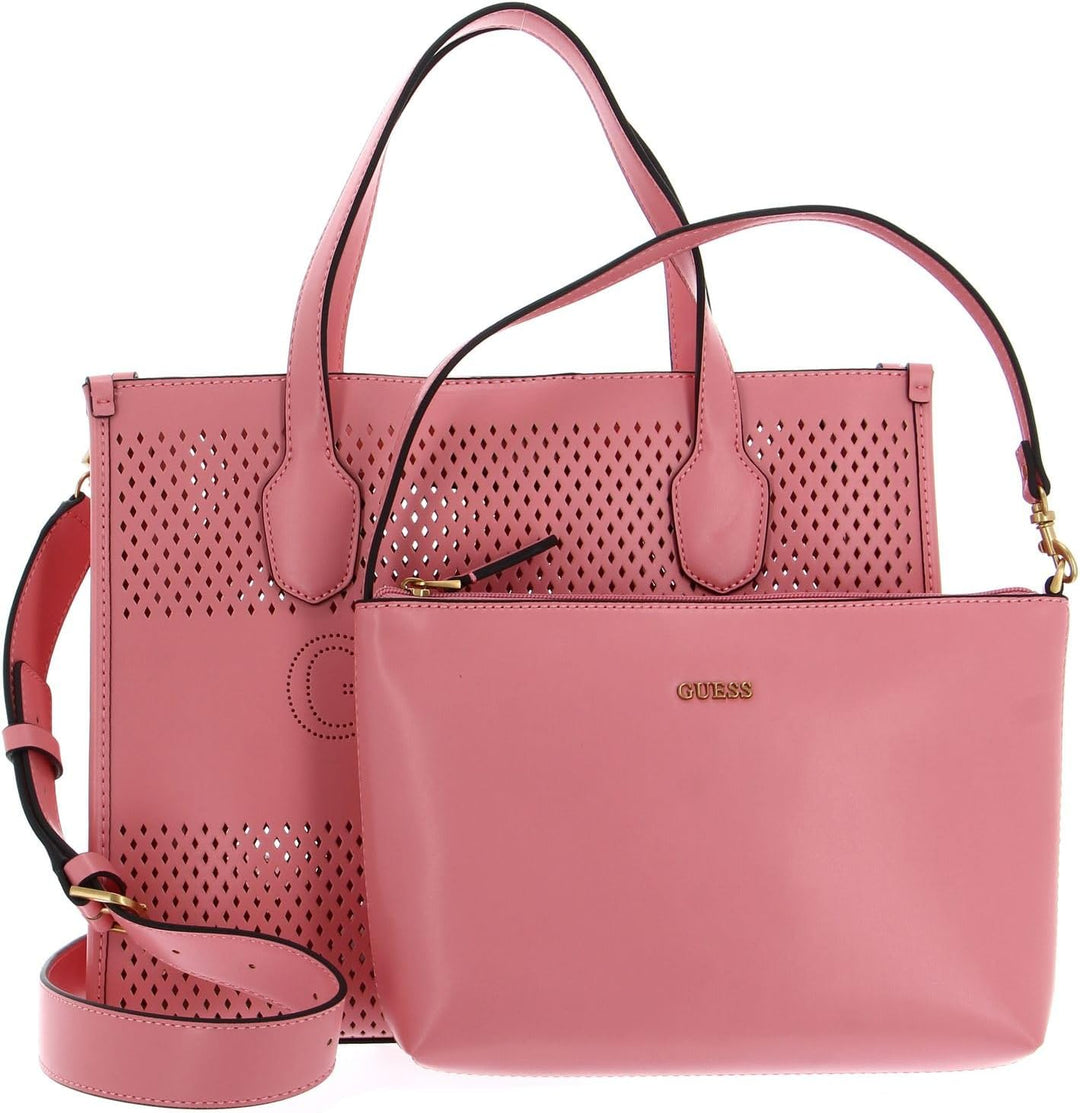 GUESS Damen Handtasche Katey Perf Pink