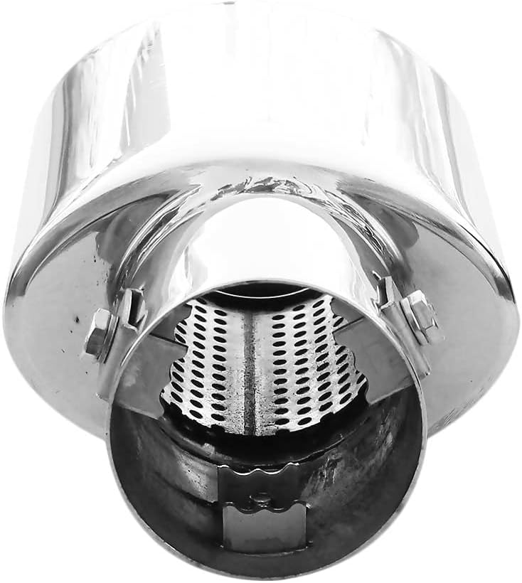 Auspuffblende Oval Endrohr Edelstahl Auto Endrohrblenden Auspuffendrohr Auspuffrohr Tuning Universel