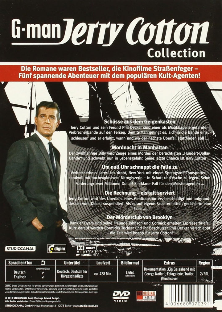 Jerry Cotton Collection, DVD