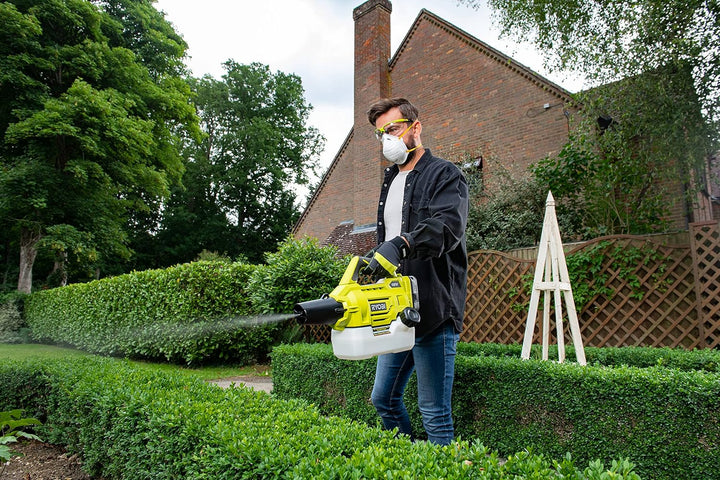 RYOBI 18 V ONE+ Akku-Nebelsprüher RY18FGA-0 (Reichweite 4,5 m, Durchflussmenge 7,2 l|h, Flächenabdec