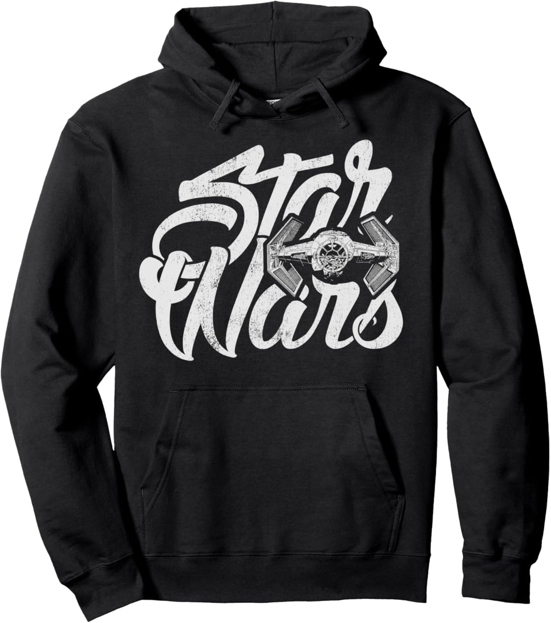Star Wars TIE Fighter Graffiti Text Pullover Hoodie
