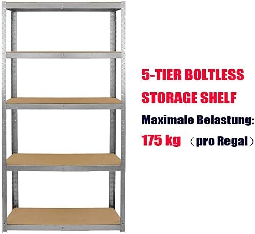 Werkbank, 170 x 75 x 30 cm 5 Ebenen verstellbare Regale, höhenverstellbar, DIY-Werkbank Werktisch Ar