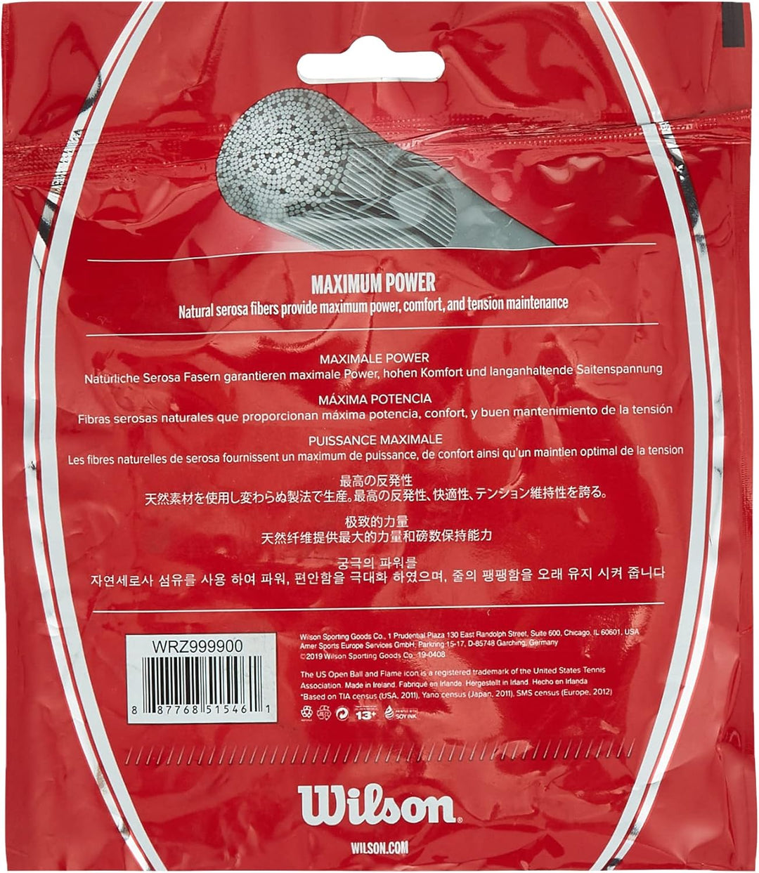 Wilson Natural Gut Tennisschläger, Farbe (wrz999: Set) 16-1.30mm, 16-1.30mm