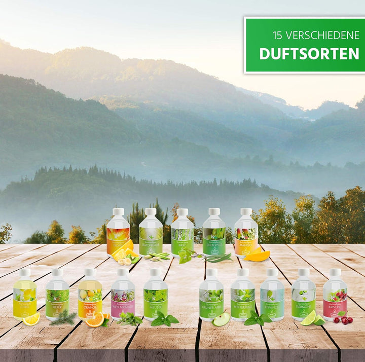 KK Sauna Aufguss Konzentrate PREMIUM - Made in Germany - Duftsorte Pfefferminz- 500 ml Flasche - Wel