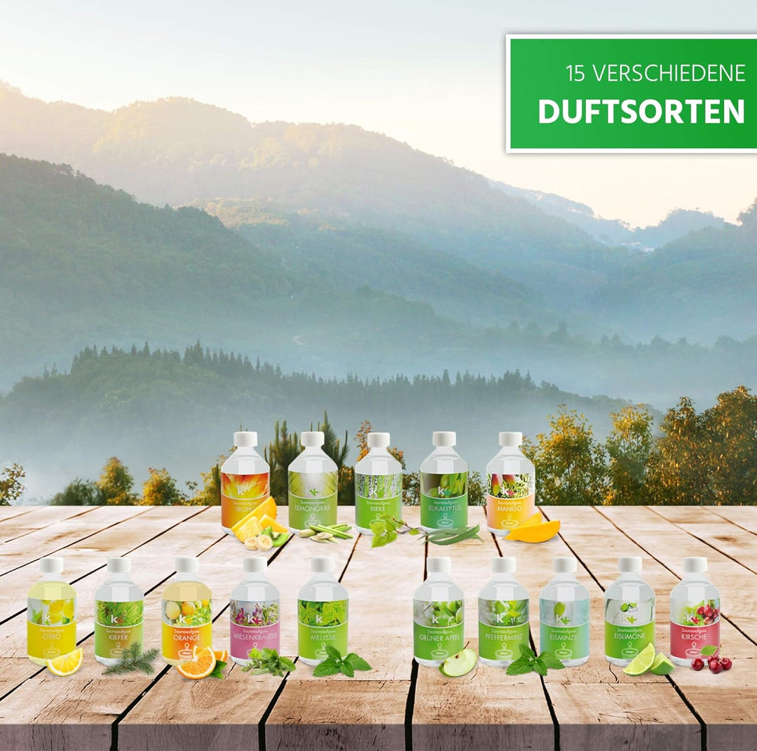 KK Sauna Aufguss Konzentrate PREMIUM - Made in Germany - Duftsorte Tropic - 500 ml Flasche - Wellnes