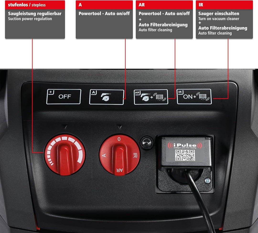 Starmix Nass- und Trockensauger iPulse L-1635 Basic, hochwertiger Hochleistungs-Industrie-Staubsauge